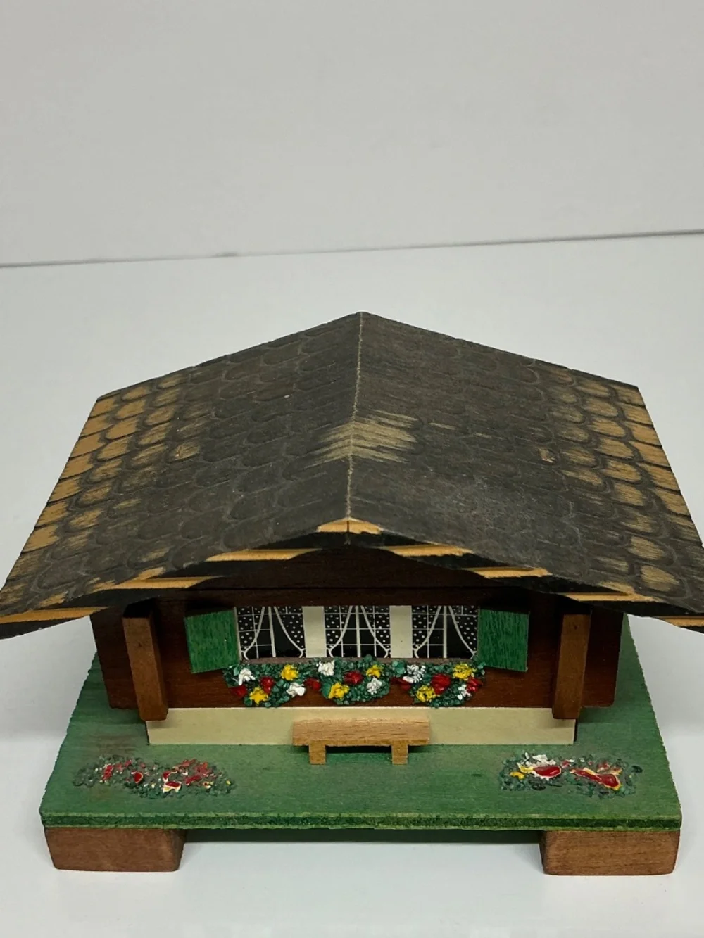Wooden Swiss Chalet Music Box